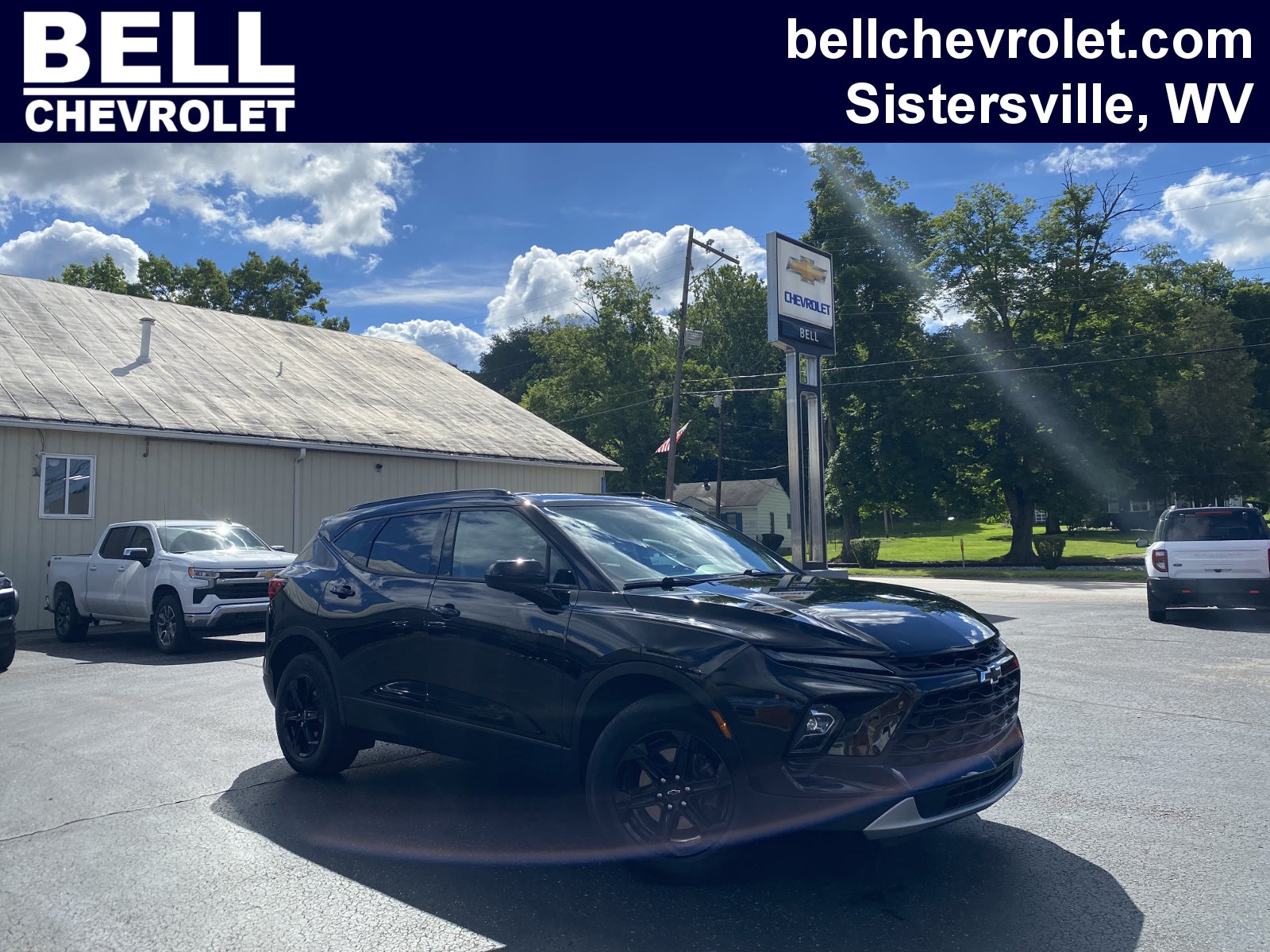 2023 Chevrolet Blazer 2LT in Black — front three-quarter view