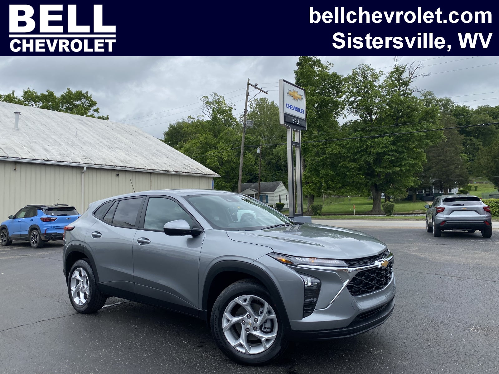 2026 Chevrolet Trax LS in Sterling Gray Metallic — front three-quarter view